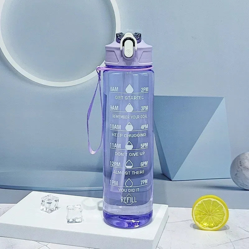 Sports Water Bottle with Time Scale — 800ml