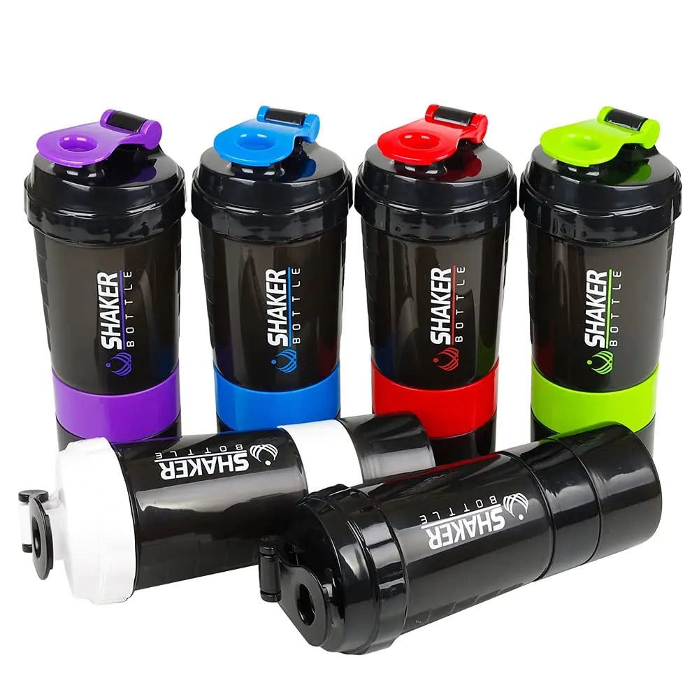 3-Layer Protein Shaker Bottle