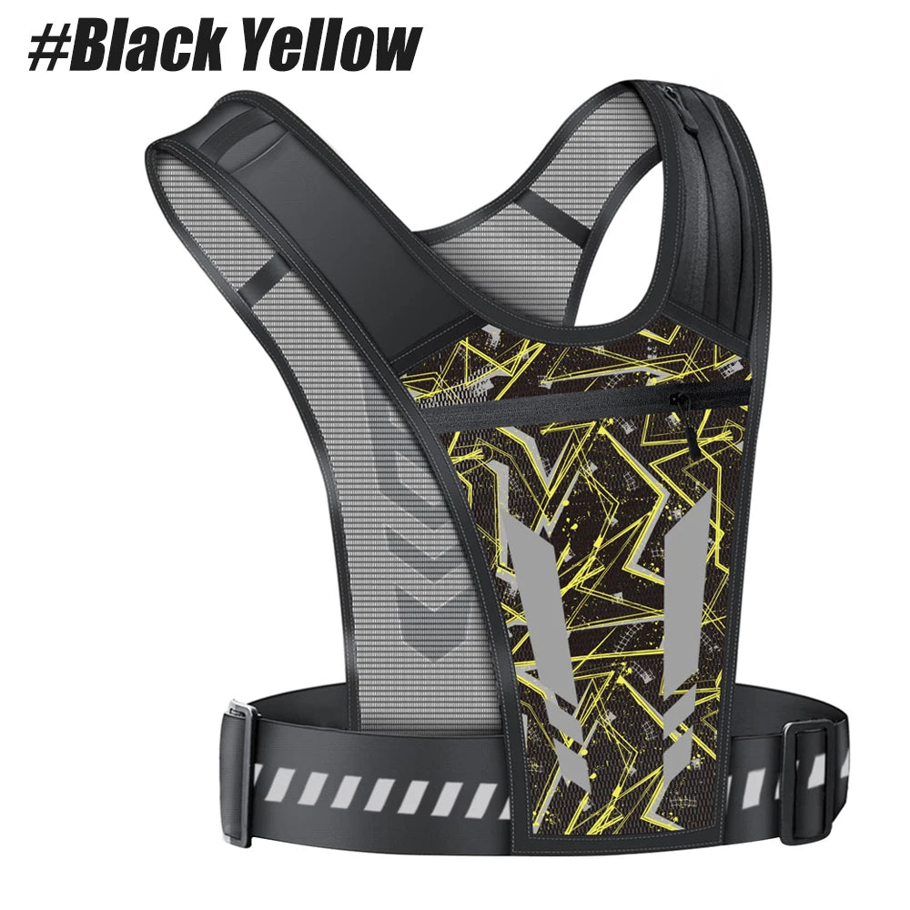 Reflective Running Vest with Phone Holder