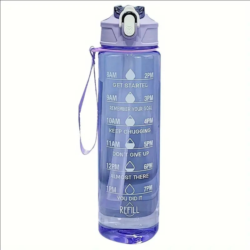 Sports Water Bottle with Time Scale — 800ml