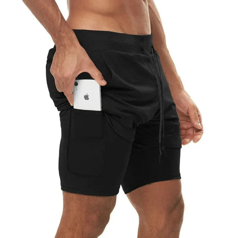Men's 2-in-1 Camo Running Shorts