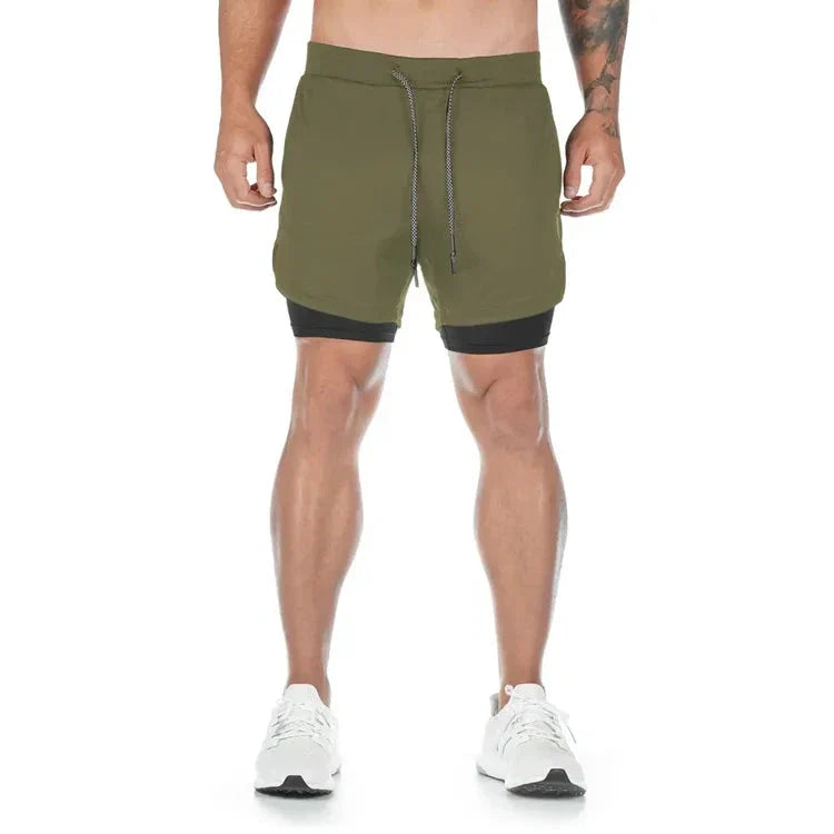 Men's 2-in-1 Camo Running Shorts