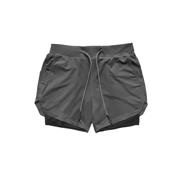 Men's 2-in-1 Camo Running Shorts