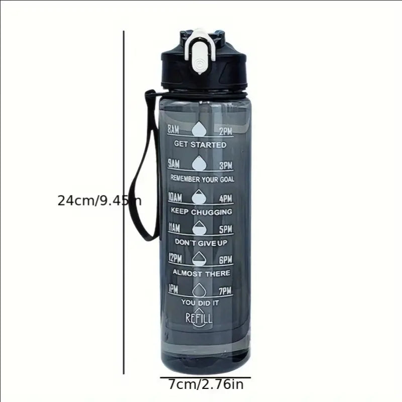 Sports Water Bottle with Time Scale — 800ml