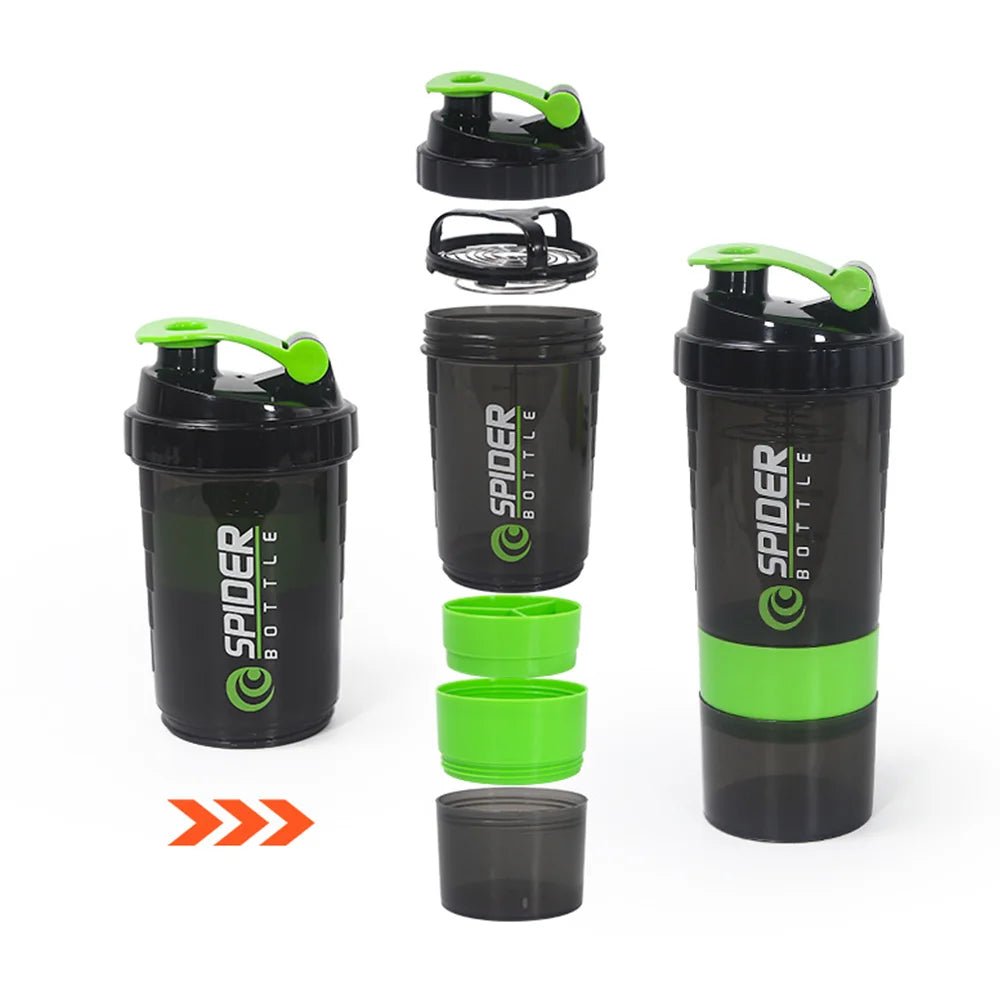 3-Layer Protein Shaker Bottle