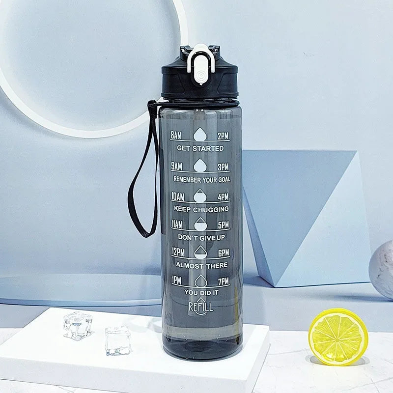 750ml Large Capacity Leak Proof Sports Water Bottle Portable Handle for Outdoor Activities