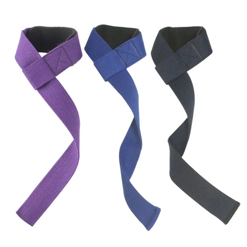 Cotton Weightlifting Straps, Strength Training Power Lifting Strap,Adjustable,Non-slip,Gym Fitness,Sports Grip Band