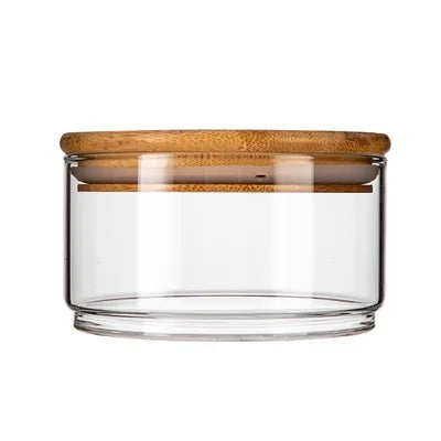 Japanese Salad Glass Bowl with Lid Fruit Storage Jar Stackable Tupperware Food Storage Organizer Kitchen Refrigerator Containers